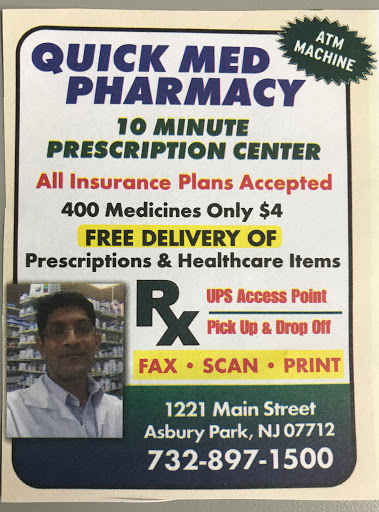 Pharmacy «Quick Med Pharmacy», reviews and photos, 1221 Main St, Asbury Park, NJ 07712, USA