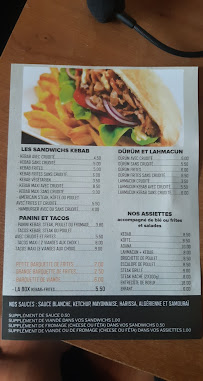 Carte du Mac Kebab à Hirsingue