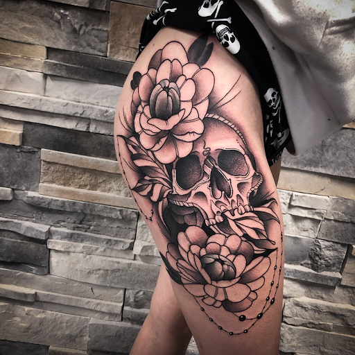 Explore french bulldog tattoo ideas, creative tattoo ideas in Winter Haven, available at Aces Ink - Tattoos & Piercings