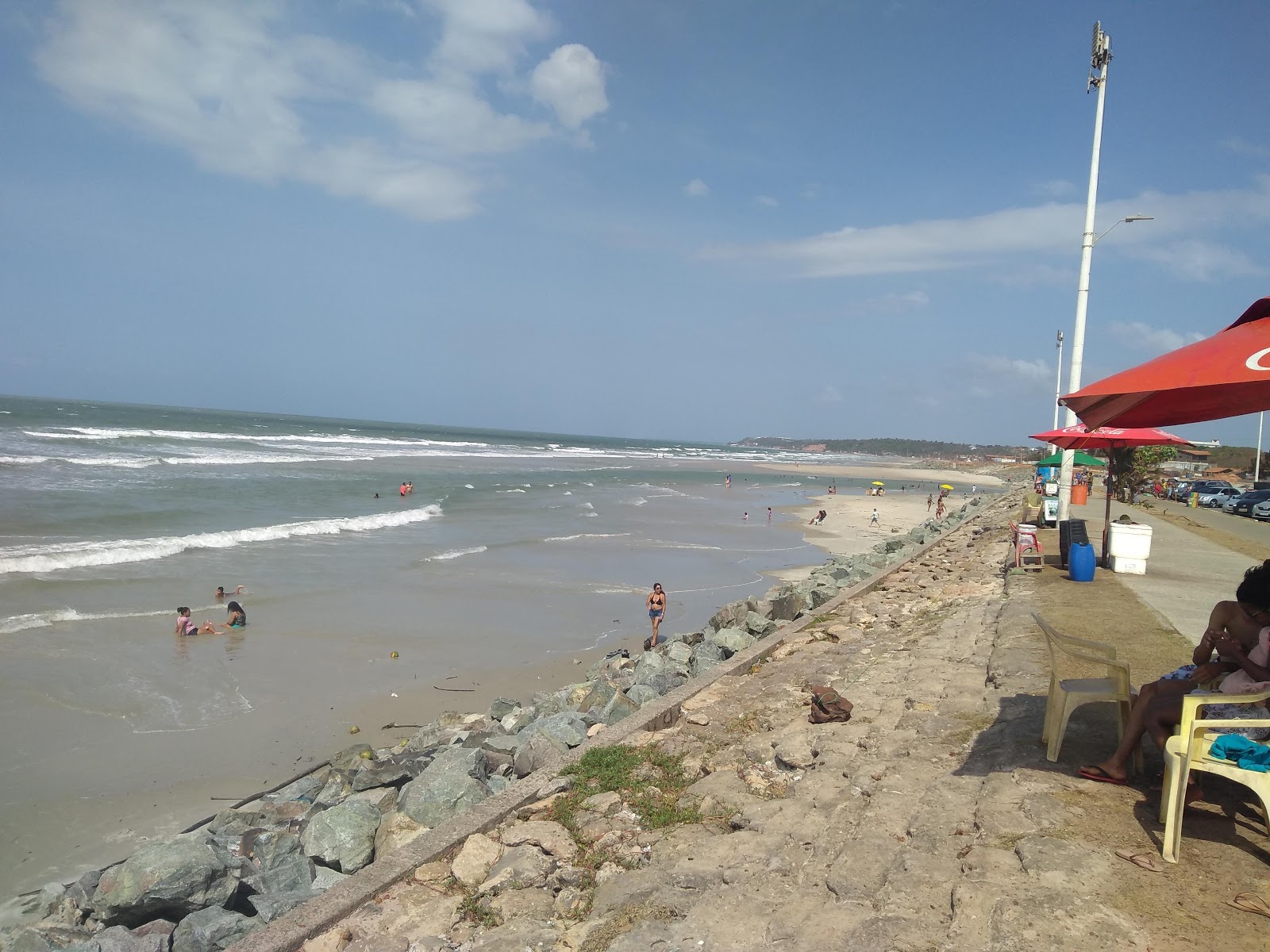 Foto von Praia do Caolho mit geräumiger strand