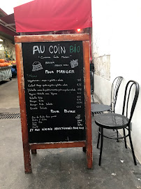 Menu / carte de Au Coin Bio à Paris
