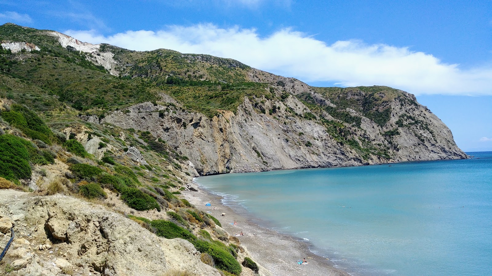 Photo de Katsika Beach avec caillou gris de surface