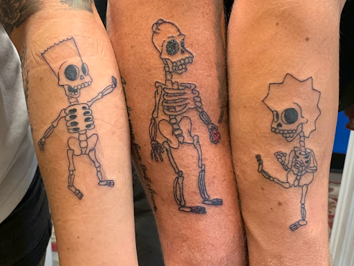 Explore girly skull tattoo ideas, creative tattoo ideas in Brunswick, available at Blue Fin Tattoos