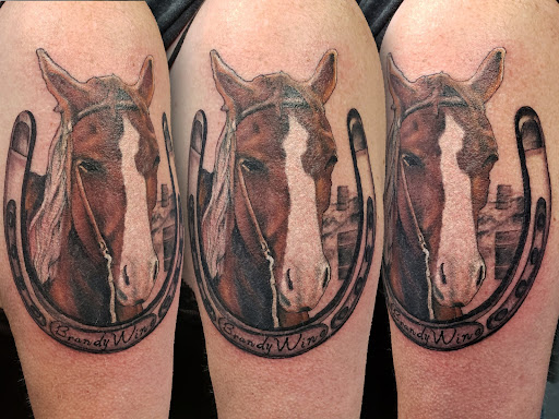 Explore rip cross tattoo ideas, creative tattoo ideas in Harriman, available at Sunbright Tattoo Factory