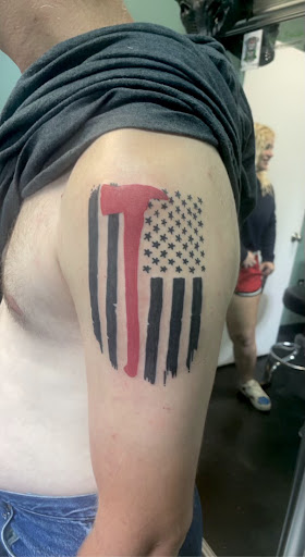Explore road tattoo ideas, creative tattoo ideas in Meridian, available at Creative Pain Tattoo Studio