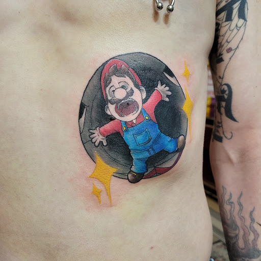 Explore tattoo ideas for men chest, creative tattoo ideas in Greenfield Center, available at Apothecary Ink