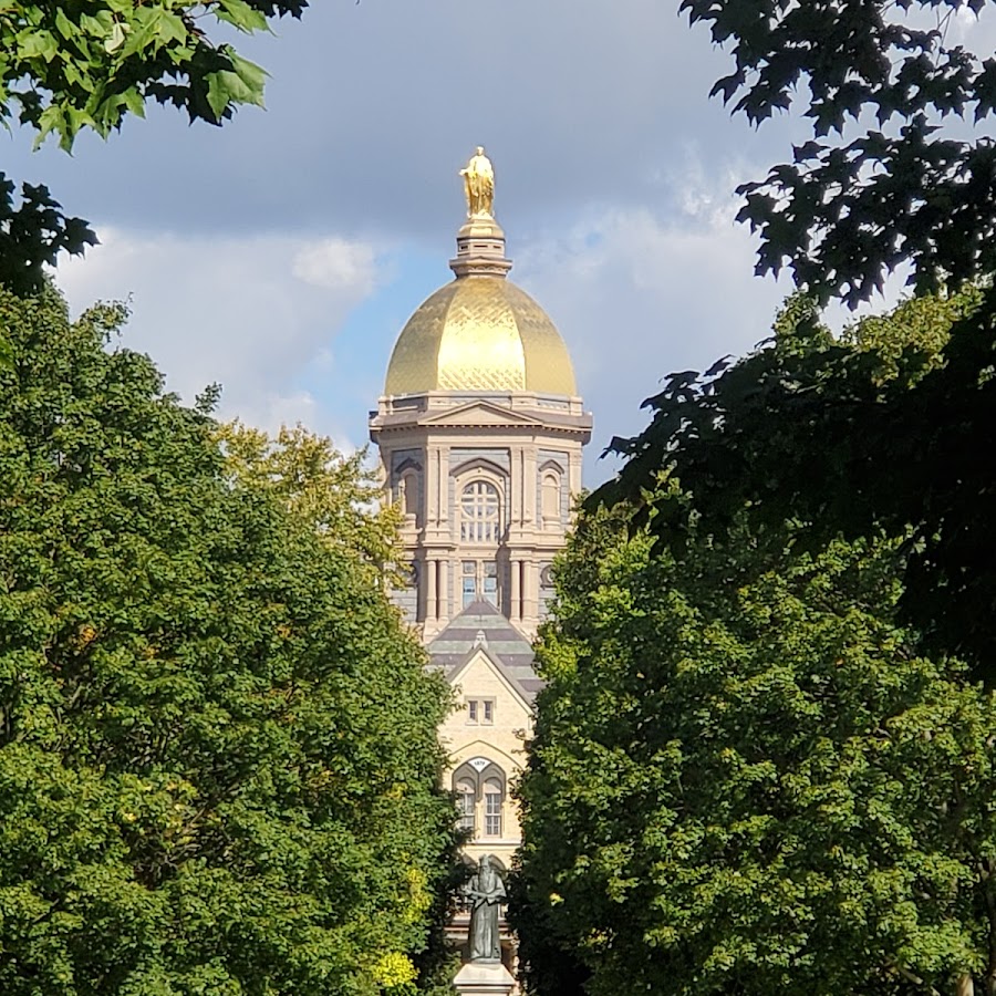 Notre Dame- Mary Atop the Golden Dome