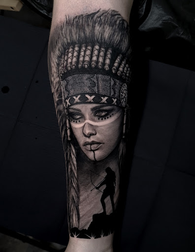 Explore snowmobile tattoo ideas, creative tattoo ideas in Ozone Park, available at Rebel Ink Tattoo & Piercing