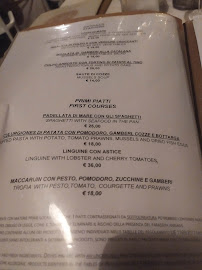 Menu / carte de 12.1 • Cafè Restaurant à Porto Taverna