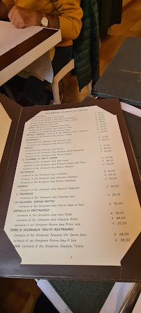 La Mandragola à San Gimignano menu