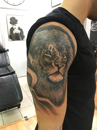 Explore mens calf tattoo ideas, creative tattoo ideas in Farmington, available at TATTOO 13 & Laser Tattoo Removal