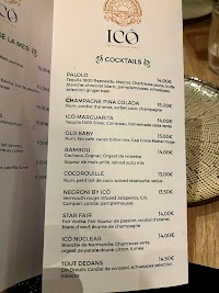 ICÔ Restaurant & Bar à Nice menu