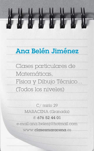 Clases particulares Maracena (Ana Belén Jiménez)