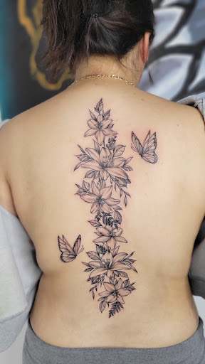 Explore daughter sleeve tattoo ideas, creative tattoo ideas in Lockeford, available at Lucky You Tattoos Lockeford