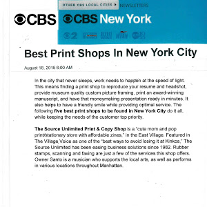 Copy Shop «The Source Unltd Print and Copy Shop», reviews and photos, 331 E 9th St, New York, NY 10003, USA