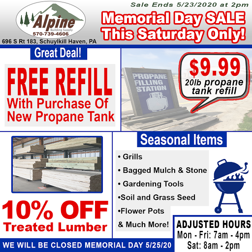 Hardware Store «Alpine Building Supply», reviews and photos, 696 PA-183, Schuylkill Haven, PA 17972, USA