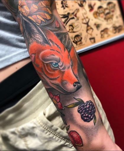 Explore moon and star tattoo ideas, creative tattoo ideas in Dallas, available at Cedar Springs Tattoo & Piercing