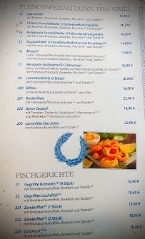 Menu / carte de Akropolis à Bad Bramstedt