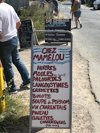 Chez Mamelou à Dolus-d'Oléron menu