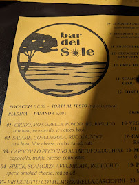Bar Bar del Sole à Passignano sul Trasimeno - menu / carte