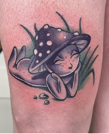 Explore wolf tattoo ideas for men, creative tattoo ideas in Muncie, available at Fox & Sparrow Tattoo