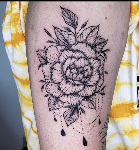 Explore dog collar tattoo ideas, creative tattoo ideas in Quarryville, available at Lancaster County Tattoo Company