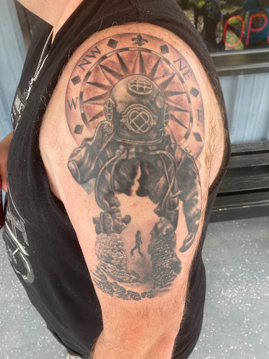 Explore packer tattoo ideas, creative tattoo ideas in Myrtle Beach, available at Elite Ink Tattoos of Myrtle Beach