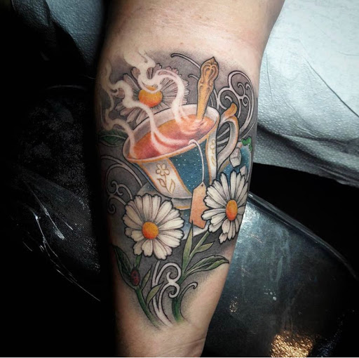 Explore male bicep tattoo ideas, creative tattoo ideas in Tulsa, available at Eleventh & Rockford Tattoo