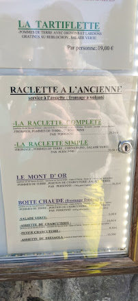 Restaurant Chez Daniel à Arâches-la-Frasse (la carte)