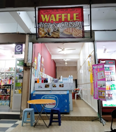 Waffle hot and crispy