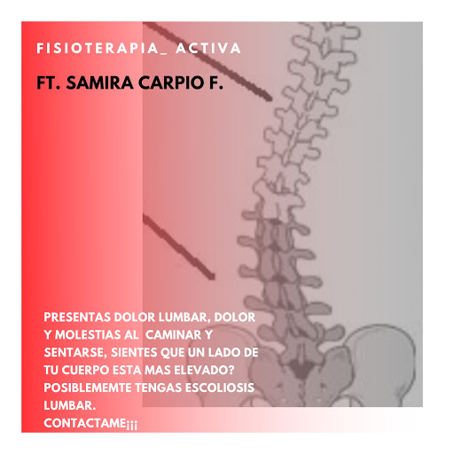 Fisioterapia activa: Samira Carpio Ferrer