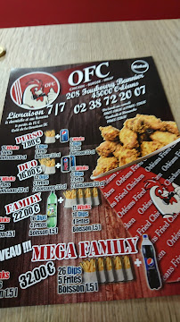 Restaurant spécialisé dans les ailes de poulet OFC Orléans Fried Chicken à Orléans (le menu)