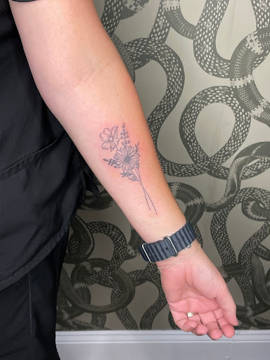 Explore cute female tattoo ideas, creative tattoo ideas in Granville, available at Moody Manor