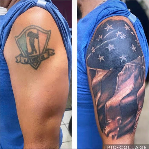 Explore awesome half sleeve tattoo ideas, creative tattoo ideas in Myrtle Beach, available at Dr Ink Tattoo