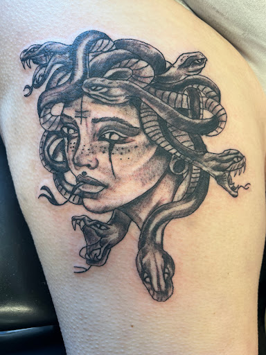 Explore my brother's keeper tattoo ideas, creative tattoo ideas in Seymour, available at American Gypsy Tattoo Corp.