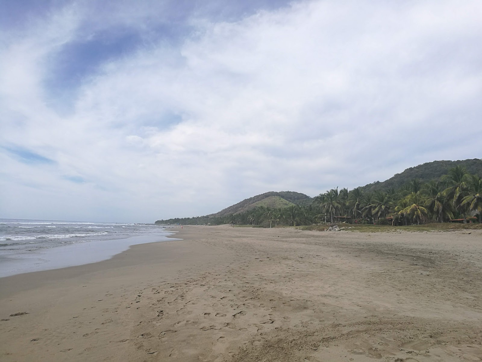 Playa Troncones的照片 带有长直海岸