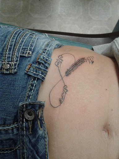 Explore wolf chest tattoo ideas, creative tattoo ideas in West Salem, available at Little John