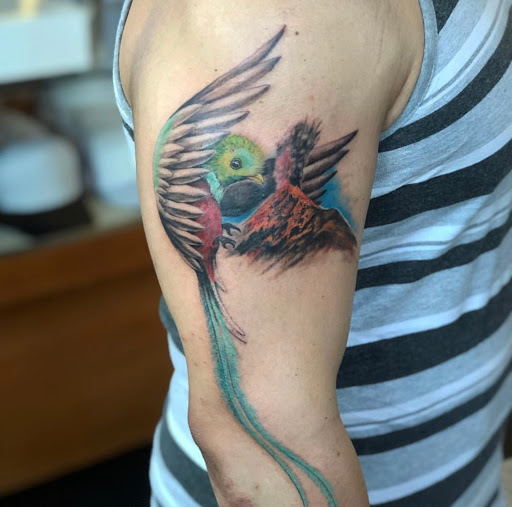 Explore dad and daughter tattoo ideas, creative tattoo ideas in Santa Clara, available at Vampire Battle Mansion Tattoo and Piercing