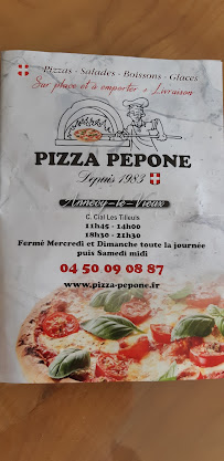 Pizzeria Pizza Pepone Les Tilleuls à Adamki (la carte)