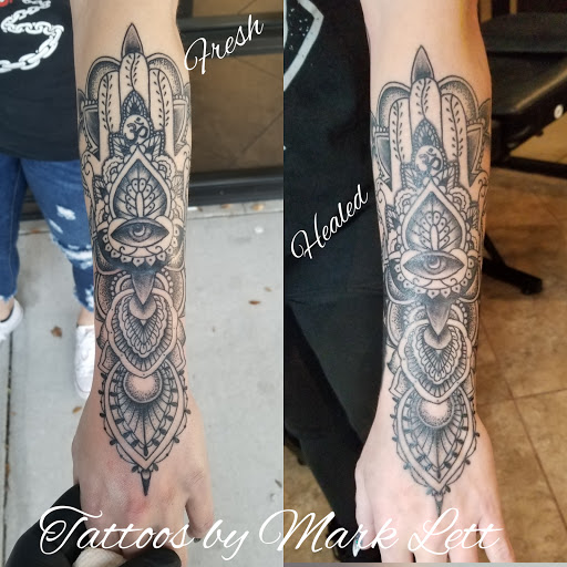 Explore chemistry tattoo ideas, creative tattoo ideas in Saint Petersburg, available at Edens Apple Tattoos and Piercings