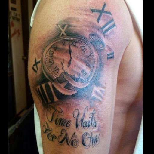 Explore husband and wife matching tattoo ideas, creative tattoo ideas in Savannah, available at Tattoo Addictions