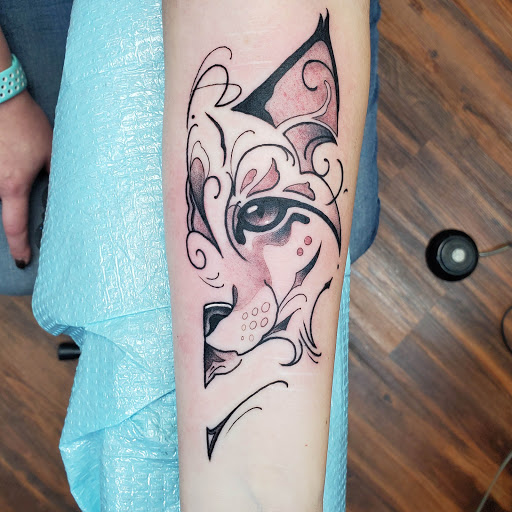 Explore blue line tattoo ideas, creative tattoo ideas in Nashville, available at Titan Tattoo