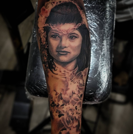Explore finger lettering tattoo ideas, creative tattoo ideas in San Antonio, available at Firme Copias Tattoo Studio