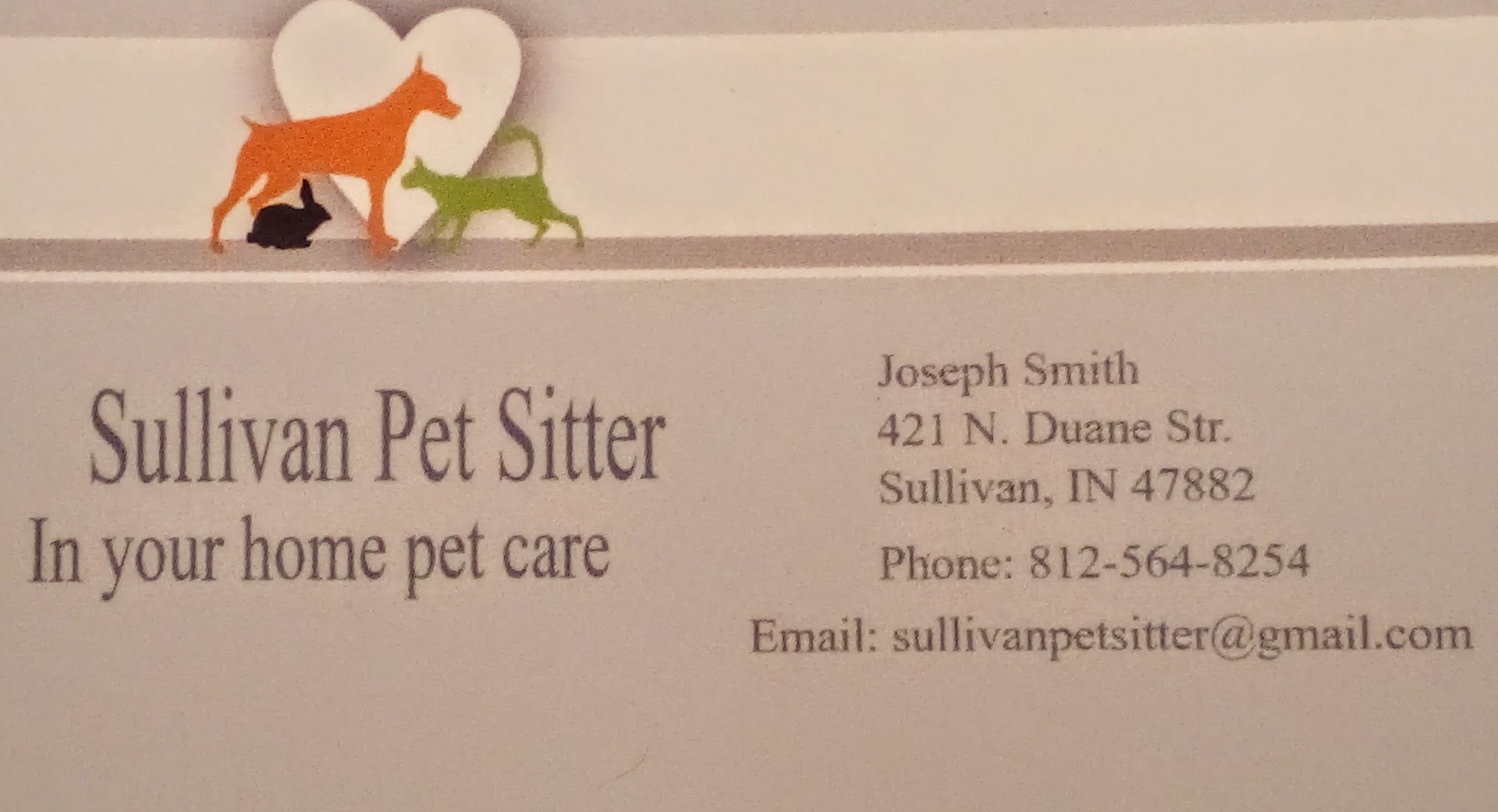 Sullivan Pet Sitter