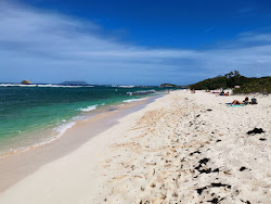 Photo de Plage d'Anse à la Gourde avec rivage droit, long