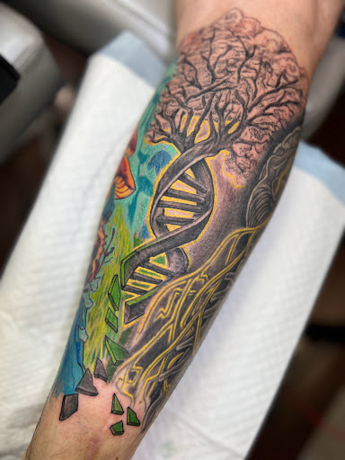 Explore feminine half sleeve tattoo ideas, creative tattoo ideas in Newington, available at 917ink Tattoo