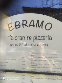 Ristorante Pizzeria Ebramo à Milan menu