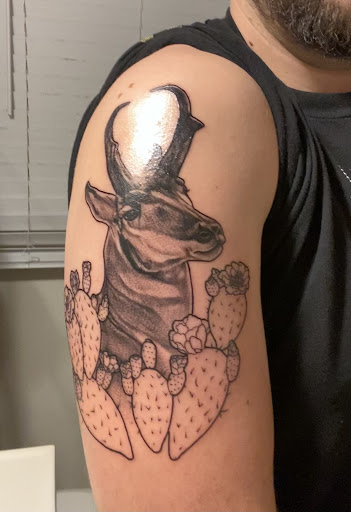 Explore blue butterfly tattoo ideas, creative tattoo ideas in Eureka, available at Bohemian Tattoo