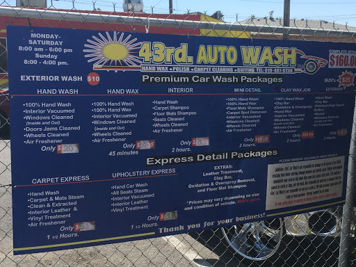 Car Wash «43rd Car Wash», reviews and photos, 1128 S 43rd St, San Diego, CA 92113, USA