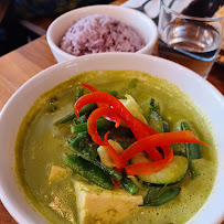 Curry vert thai du Restaurant végétalien kapunka vegan - cantine thaï sans gluten à Paris - n°2